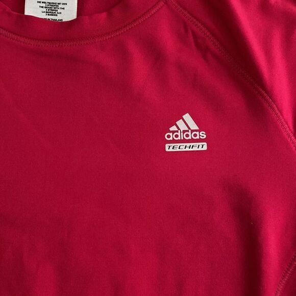 Adidas Active Wear Tech Fit Long Sleeve Tee Size Small - Picture 5 of 11